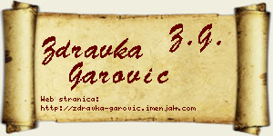 Zdravka Garović vizit kartica